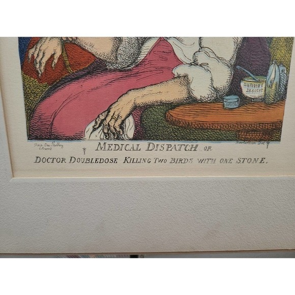 Vintage Medical Caricatures by Thomas Rowlandson early 19th-century (1971) Ltd. - Picture 3 of 4